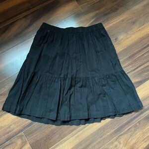 Gap Flounce Hem Black Skirt